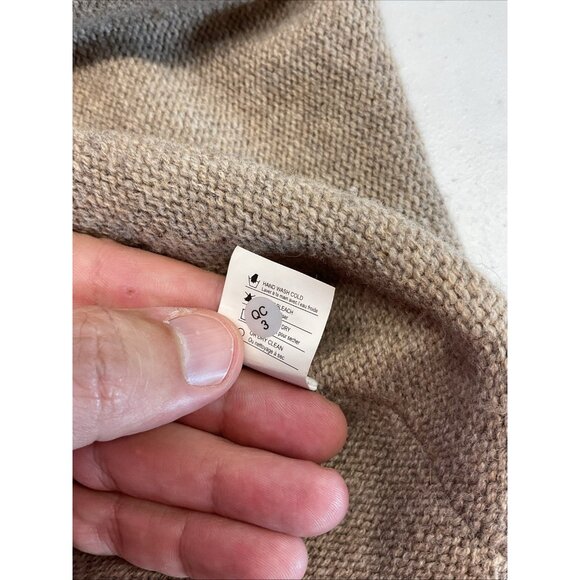 Vince Open-Front Cardigan Women's S Brown Yak Wool Blnd Minimalist Casual Hooded - Picture 6 of 9